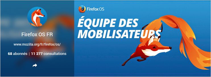 Équipe de mobilisateurs Firefox OS FR sur Google+