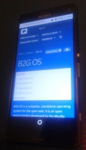 B2G OS sur Sony par Quadrofon