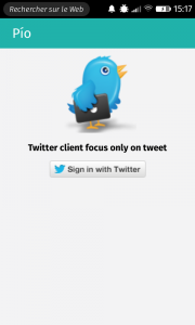 Pío : Twitter client focus only on tweet