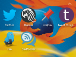 Applis Twitter sur l'écran d'accueil Firefox OS 2.2