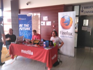 RMLL 2015 : stand Mozilla durant la semaine