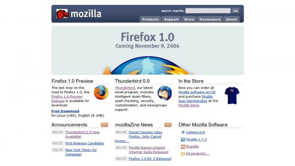 Firefox 1.0 startpage