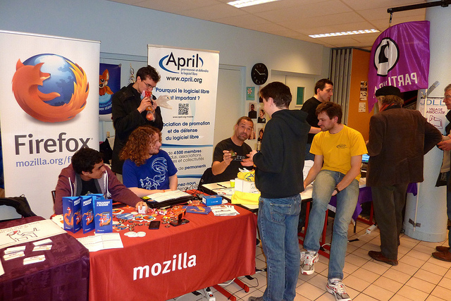Stand Mozilla-April aux JDLL 2015