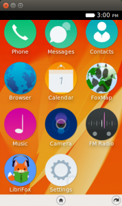 Téléphone Firefox OS dans le simulateur